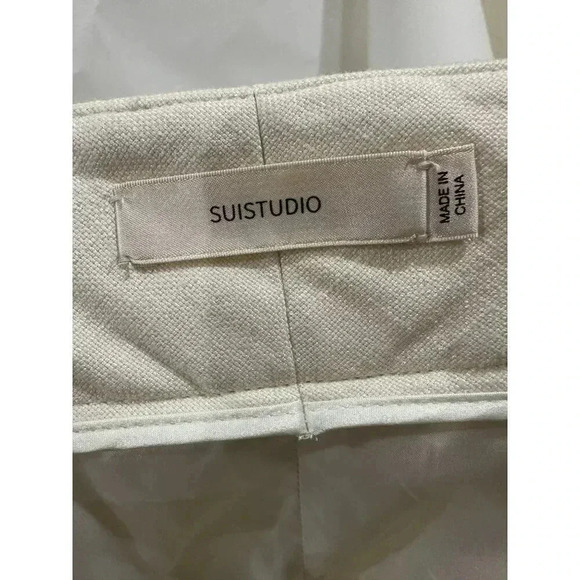 Suistudio, fit lane classic style dress pants, Cream, 42R - Picture 3 of 5